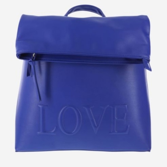 Brash Handbags - Brash Royal Blue Love Embossed Backpack